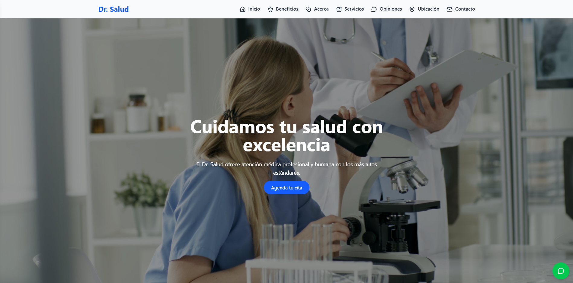 Landing Doctor Salud